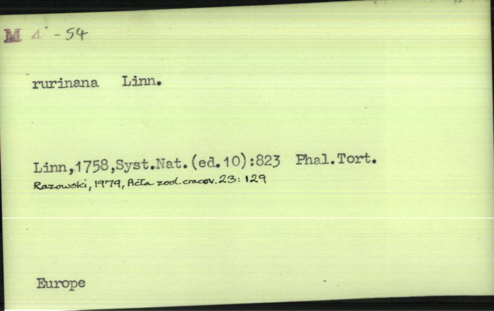 front of card
